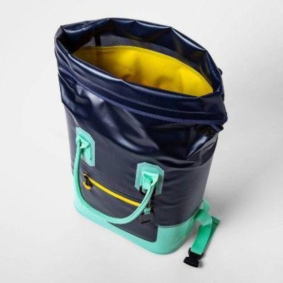 Sun Squad Other - Welded Roll Top Backpack Cooler Blue – Sun Squad